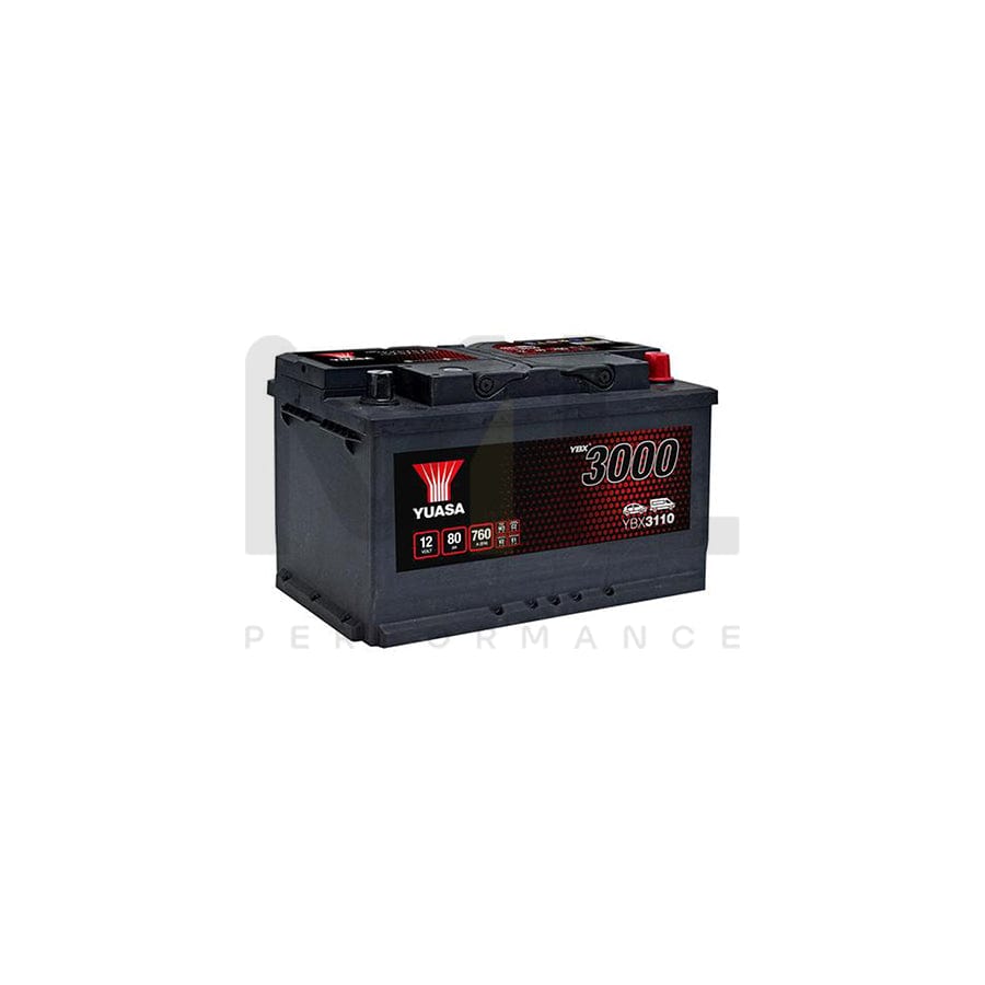 Yuasa YBX3110 12v 80Ah SMF Battery | ML Performance EU Car Parts