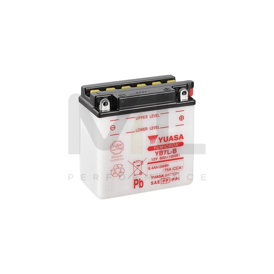 Yuasa YB7L-B 12v Motorbike & Motorcycle Battery | ML Performance EU Car Parts