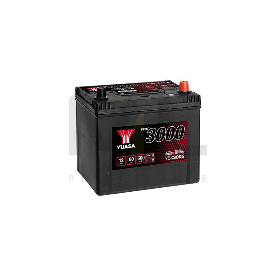 Yuasa YBX3005 12v 60Ah SMF Battery | ML Performance EU Car Parts