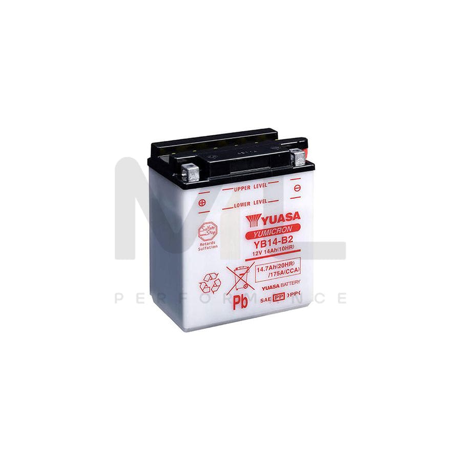 Yuasa YB14-B2 12v Motorbike & Motorcycle Battery | ML Performance EU Car Parts