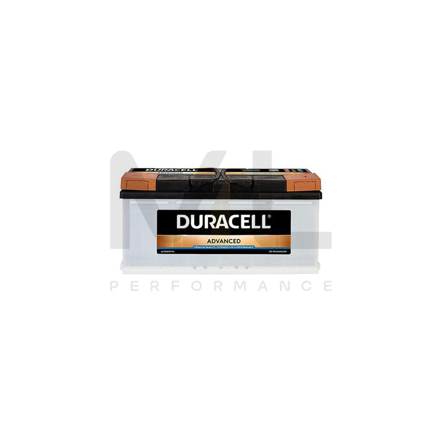 Duracell 019 / DA100 Advanced Car Battery | ML Performance EU Car Parts