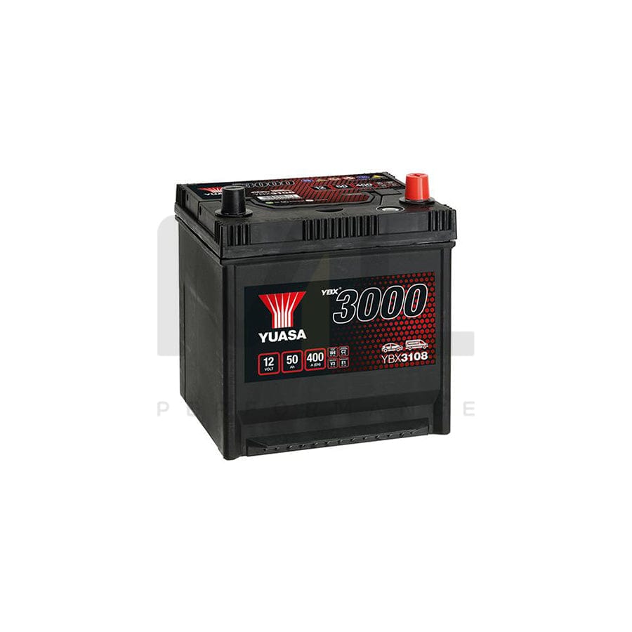 Yuasa YBX3108 12v 50Ah SMF Battery | ML Performance EU Car Parts