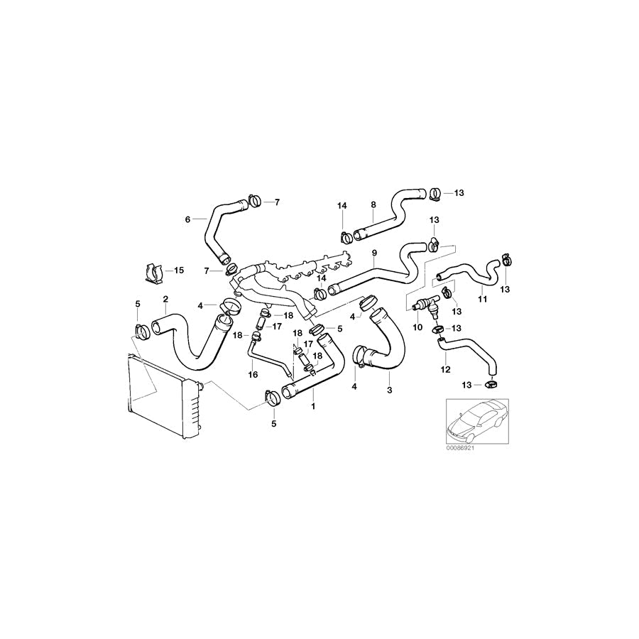 Genuine BMW 11531315303 E34 Return Hose (Inc. M5 3.8, M5 3.6 & M5) | ML Performance EU Car Parts