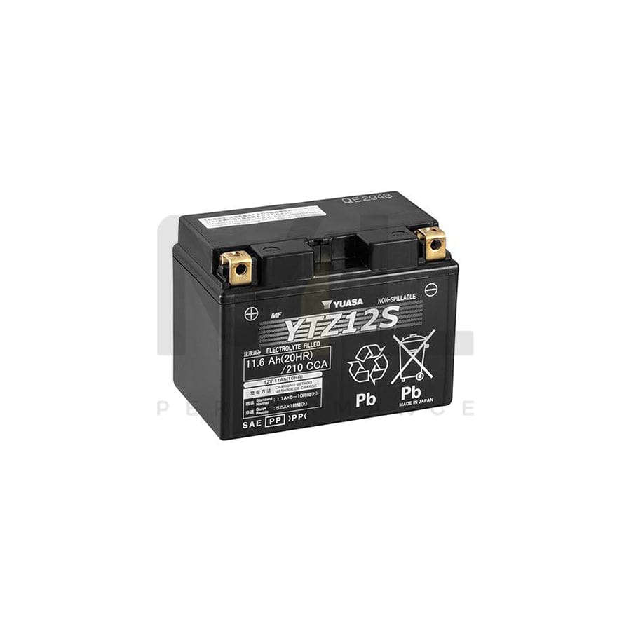 Yuasa YTZ12S 12V High Performance Maintenance Free Motorbike & Motorcycle Battery | ML Performance EU Car Parts