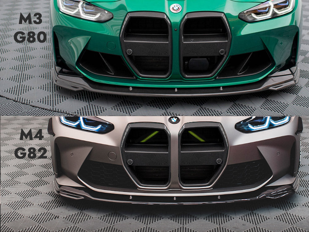 CARBON FIBER FRONT SPLITTER V.2 BMW M4 G82 / M3 G80 | ML Performance Car Parts