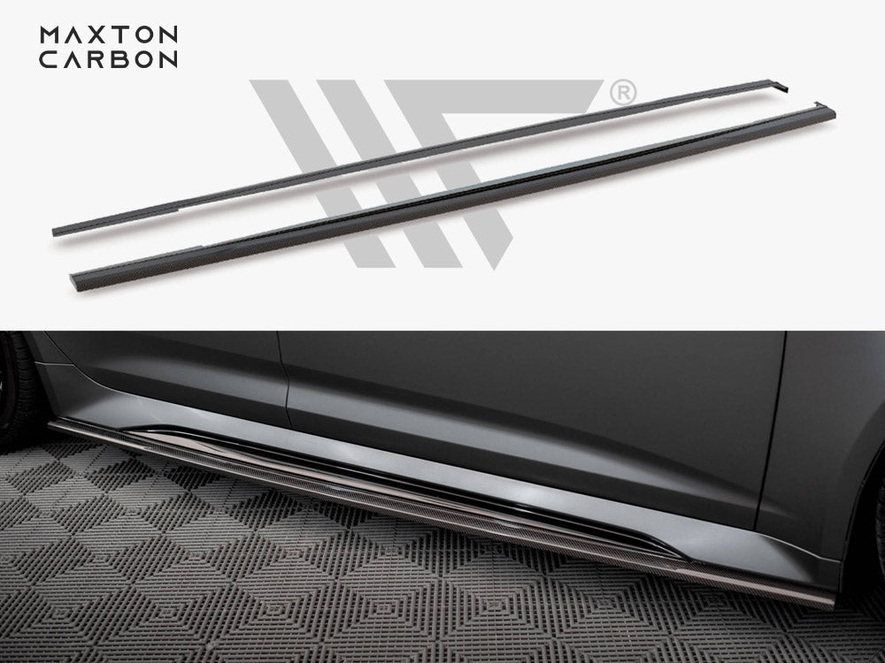 CARBON FIBER SIDE SKIRTS AUDI RS6 C8 / RS7 C8 | ML Performance Car Parts