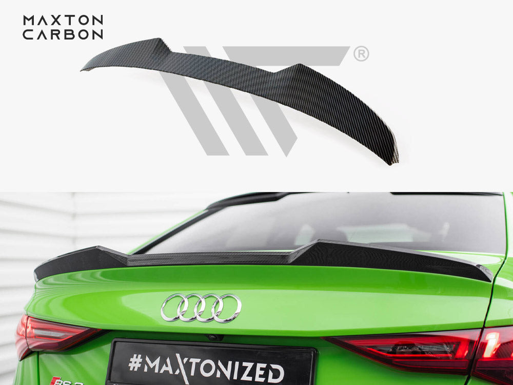 CARBON FIBER TAILGATE SPOILER AUDI RS3 SEDAN 8Y | ML Performance Car Parts