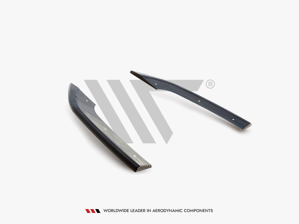 CARBON FIBER REAR SIDE SPLITTERS V.2 AUDI RS3 SEDAN 8Y | ML Performance Car Parts