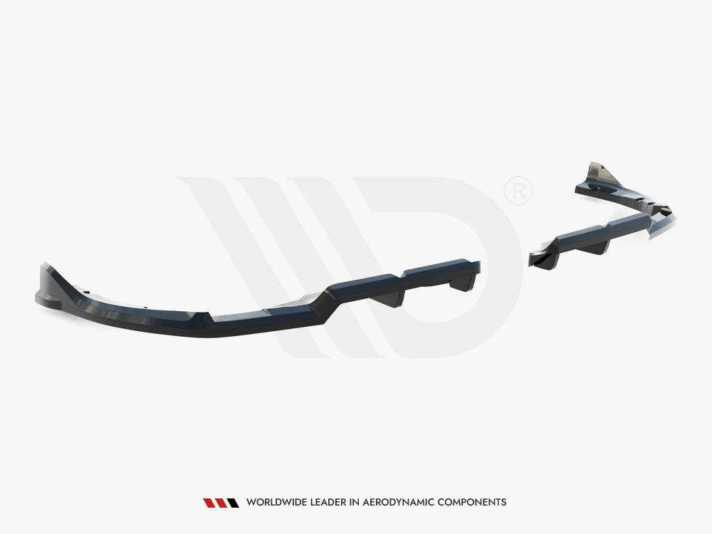 Maxton Design BMW XM G09 Central Rear Splitter (Vertical Bars)