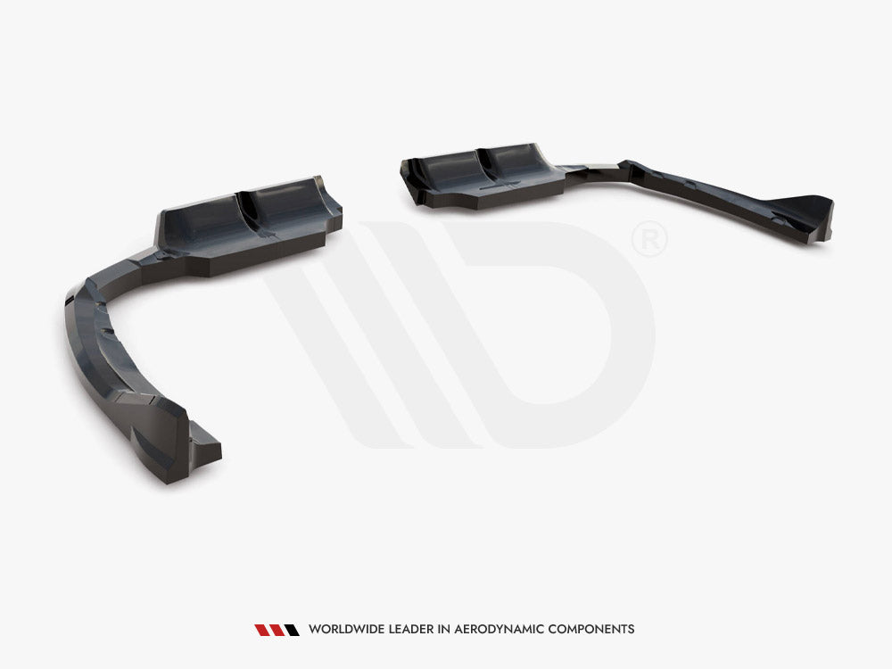 Maxton Design BMW XM G09 Central Rear Splitter (Vertical Bars)