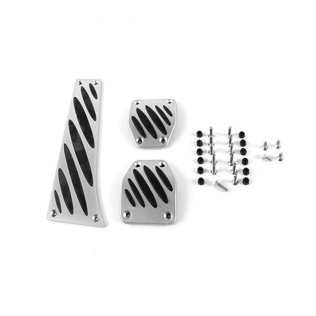 Genuine BMW E60 E82 E90 E92 Aluminium Pedal Pad Kit - Manual LHD (Inc. 1M, 335i, X3 35iX & M5) - ML Performance EU