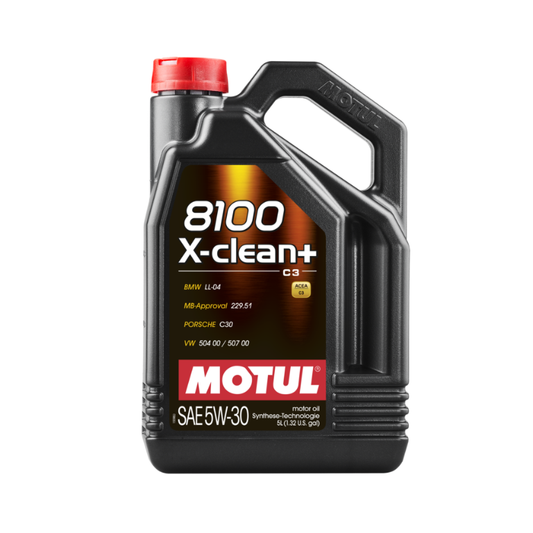 Motul 8100 X-Clean+ 5w-30 Fully Synthetic Car Engine Oil 5l