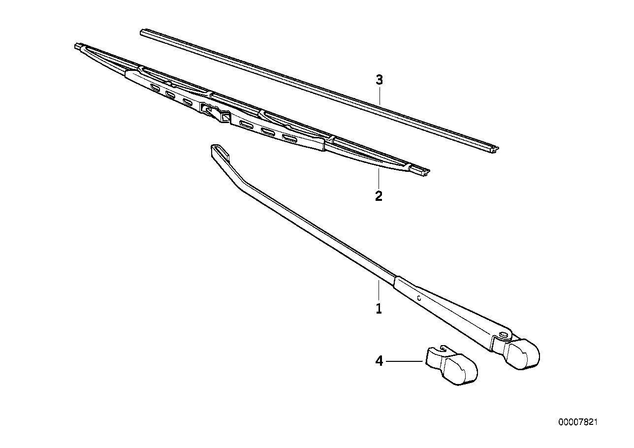 Genuine BMW 61611372554 Wiper Arm Right | ML Performance EU Car Parts