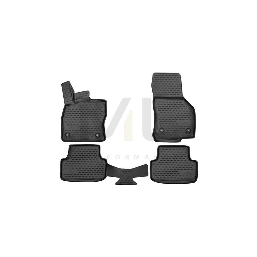 WALSER Tailored, XTR 75144 Floor mat set Elastomer, Front and Rear | ML Performance Car Parts