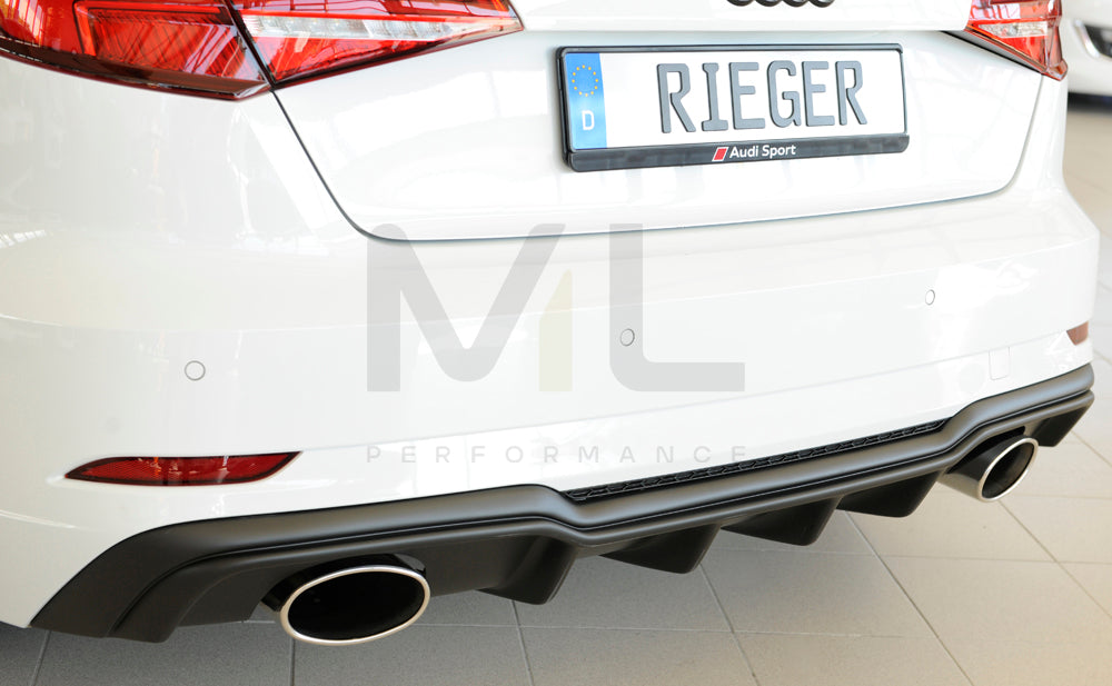 Rieger 00056823 Audi 8V Rear Diffuser (A3 & S3) 2 | ML Performance EU Car Parts