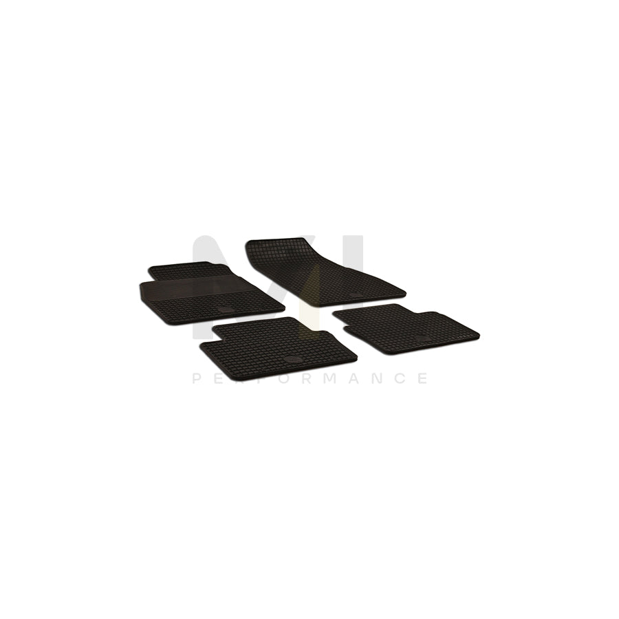 WALSER 50485 Floor mat set for OPEL Insignia A Sports Tourer (G09) Elastomer, Front and Rear, Quantity: 4, Black | ML Performance Car Parts