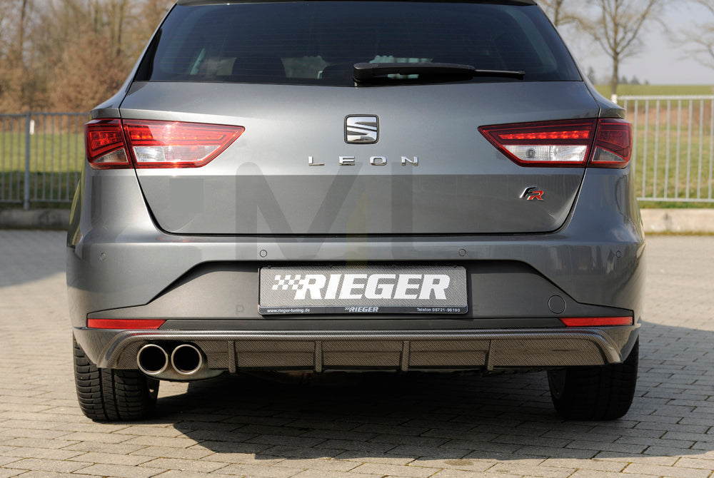 Rieger 00099284 SEAT 5F Leon FR Rear Diffuser 5 | ML Performance EU Car Parts