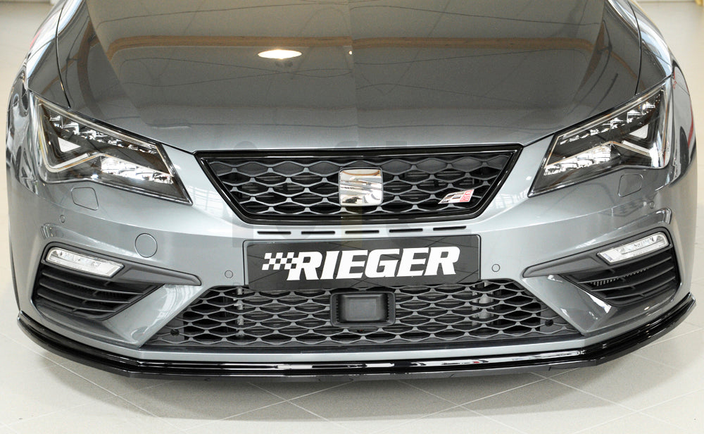 Rieger 00088131 SEAT 5F Front Splitter (Leon FR & Leon Cupra) 7 | ML Performance EU Car Parts