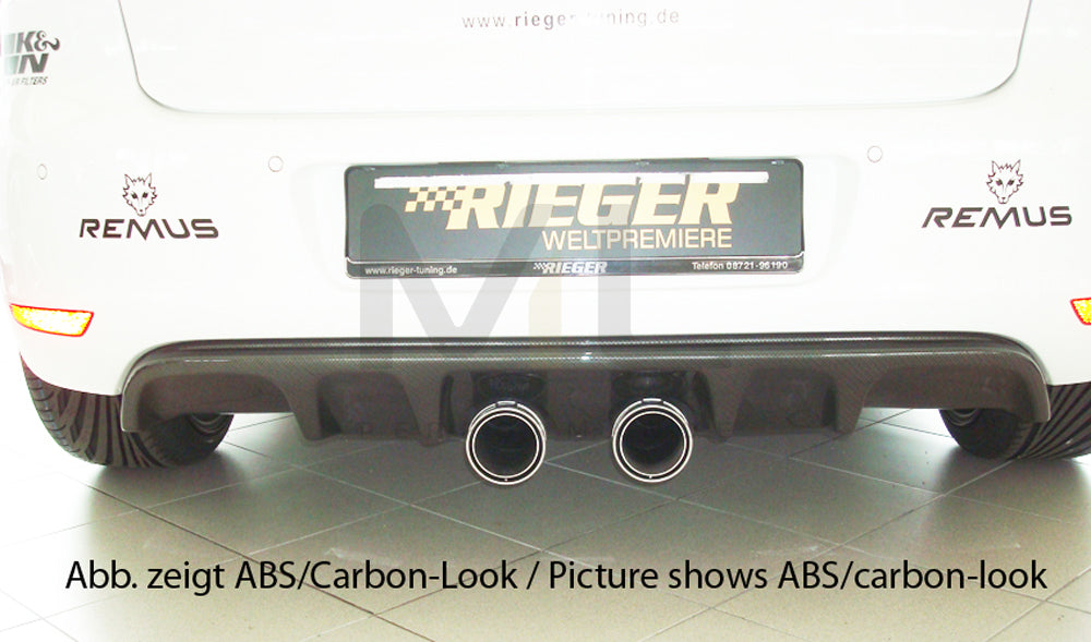 Rieger 00099098 VW Mk6 Golf Rear Diffuser 3 | ML Performance EU Car Parts