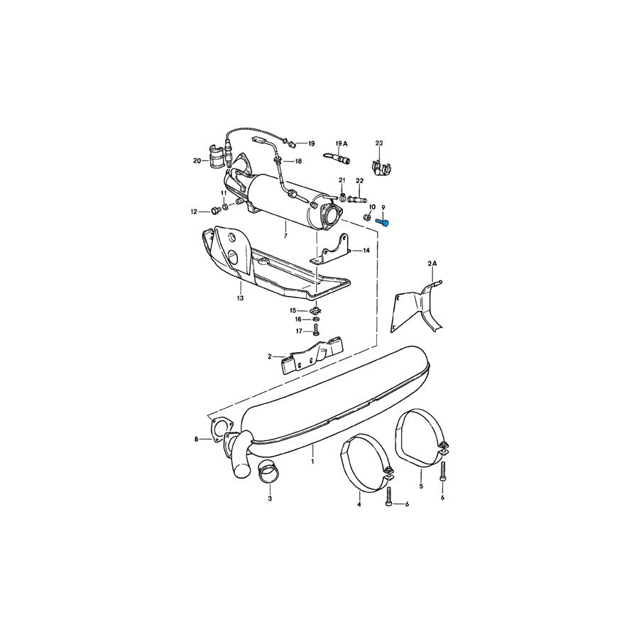 Genuine Porsche Exhaust Bolt M8 X 40 Porsche 911 1974-89 | ML Performance EU Car Parts