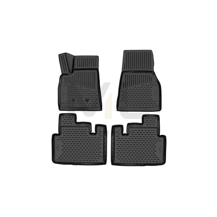 WALSER Tailored, XTR 75190 Floor mat set Elastomer, Front and Rear, Black | ML Performance Car Parts