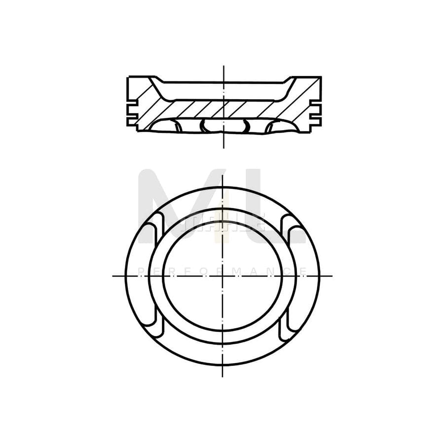 MAHLE ORIGINAL 030 60 00 Piston 82,51 mm | ML Performance Car Parts