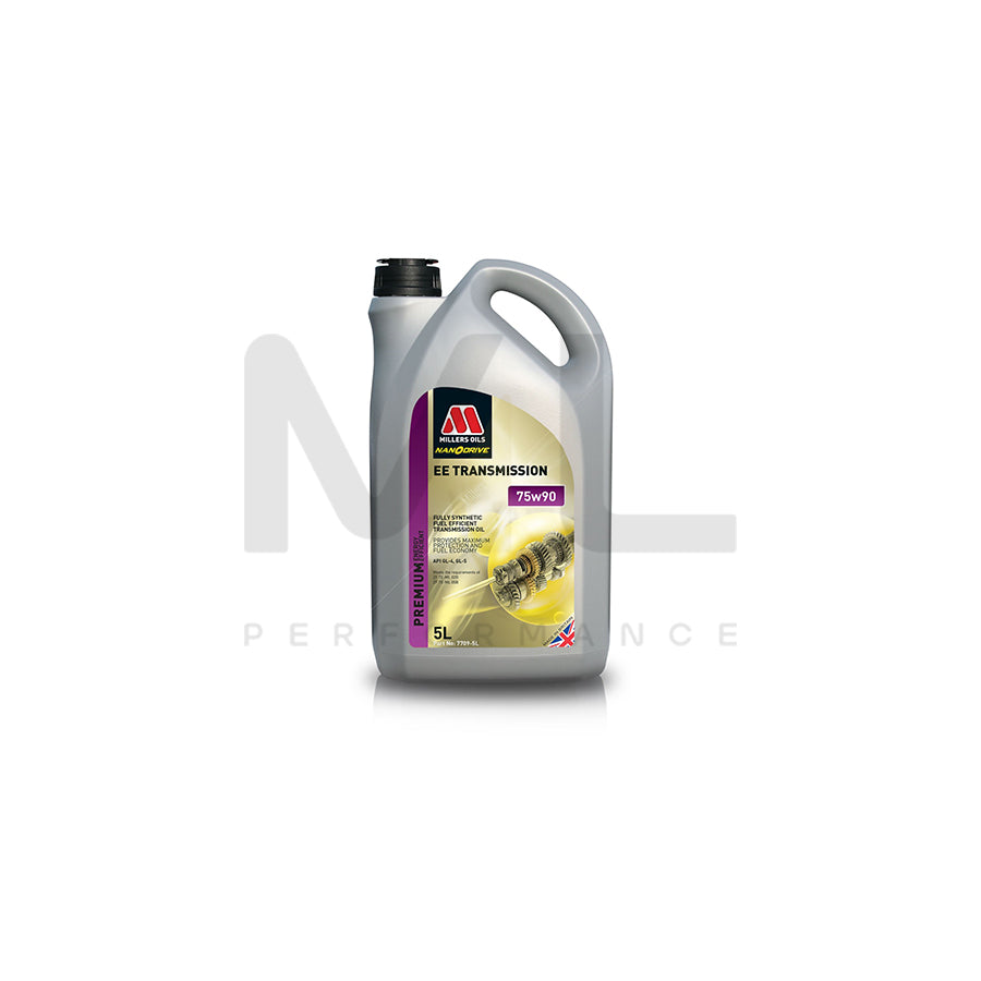 Millers Oils NANODRIVE EE 75w-90 Fully Synthetic Transmission Oil 5l | Engine Oil | ML Car Parts UK | ML Performance