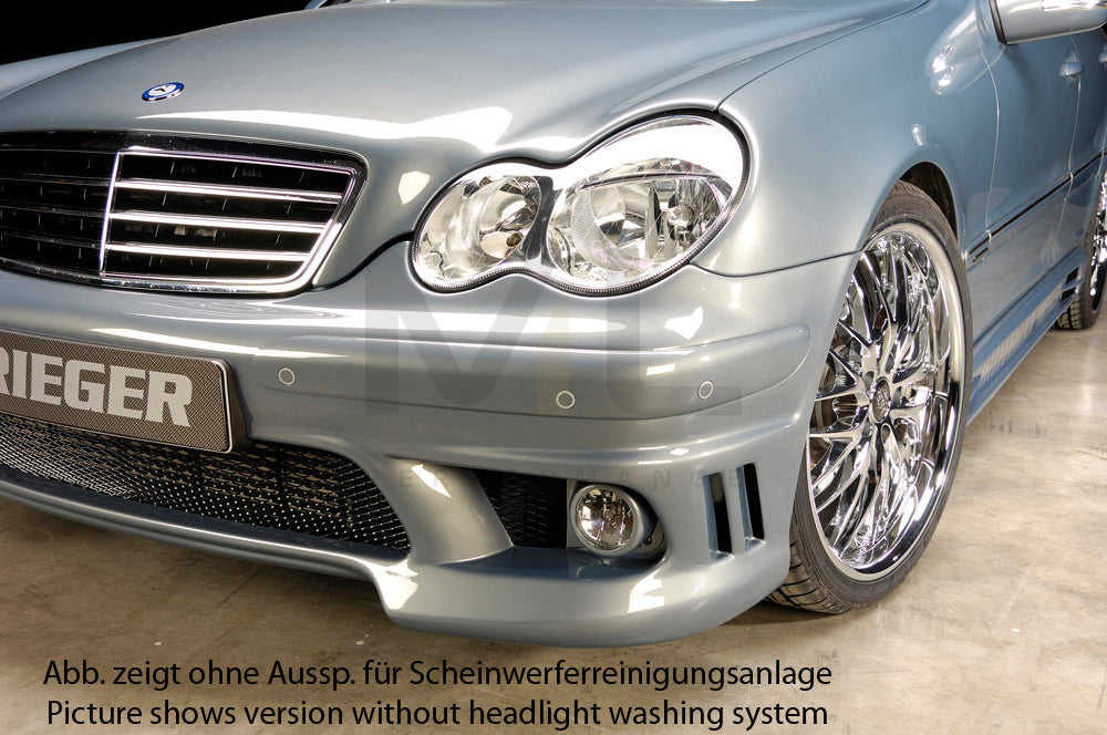 Rieger 00025204 Mercedes-Benz W203 C-Class Front Bumper 6 | ML Performance EU Car Parts