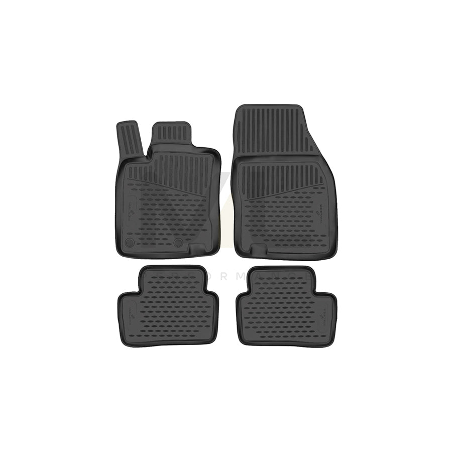 WALSER XTR 75229 Floor mat set Elastomer, Front and Rear, Black | ML Performance Car Parts