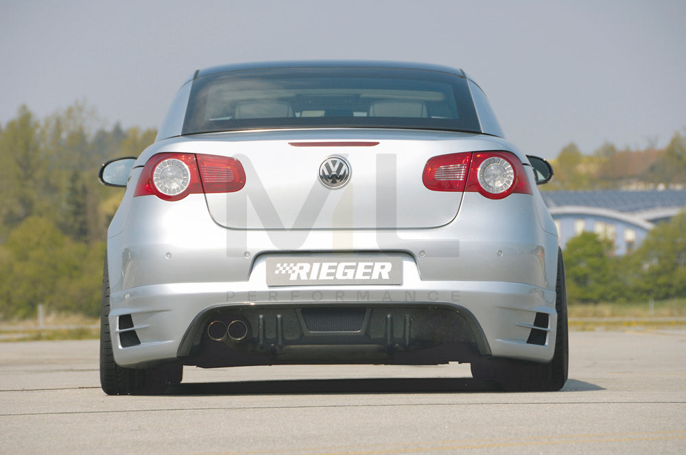 Rieger 00059444 VW 1F Eos Rear Diffuser 3 | ML Performance EU Car Parts