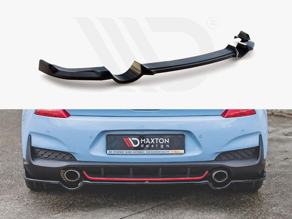 Maxton Design AU-A4-B8-AV-RD1T Central Rear Splitter Audi A4 B8 Avant | ML Performance UK Car Parts