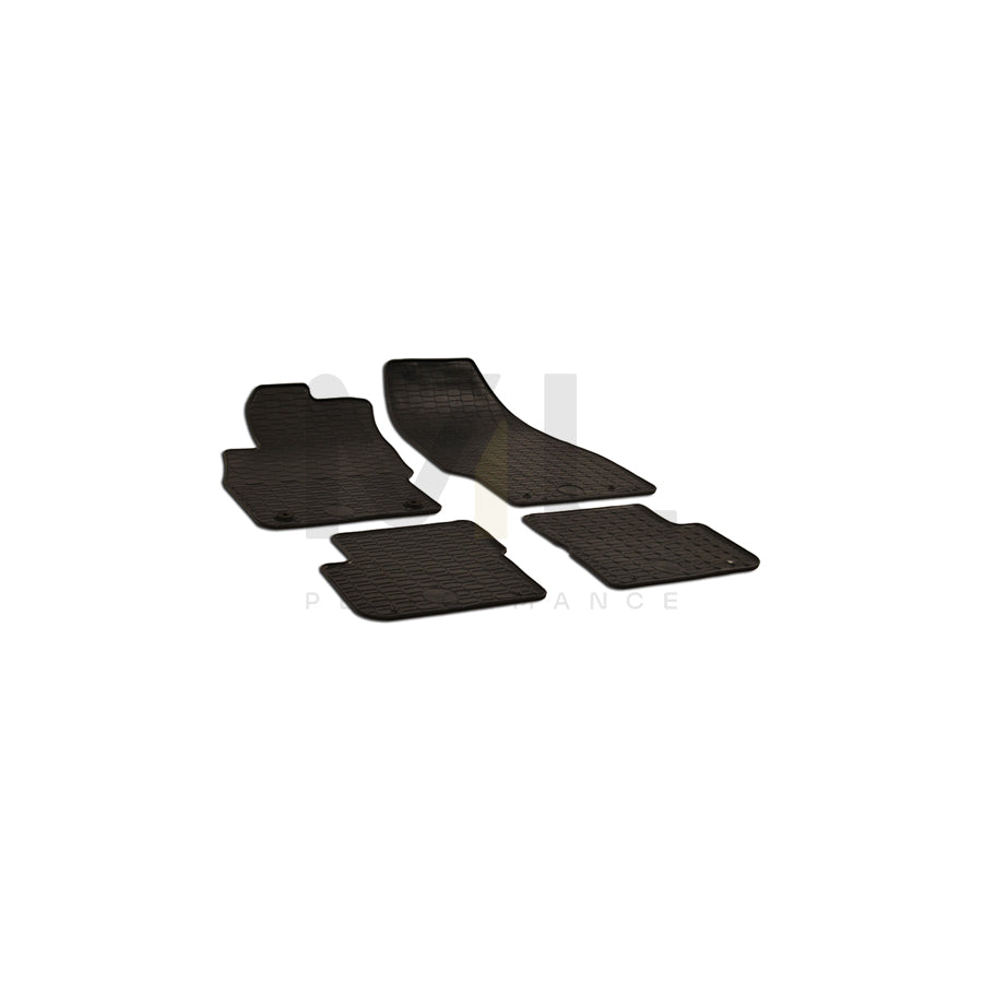 WALSER Tailored 50479 Floor mat set Elastomer, Front and Rear, Quantity: 4, Black | ML Performance Car Parts