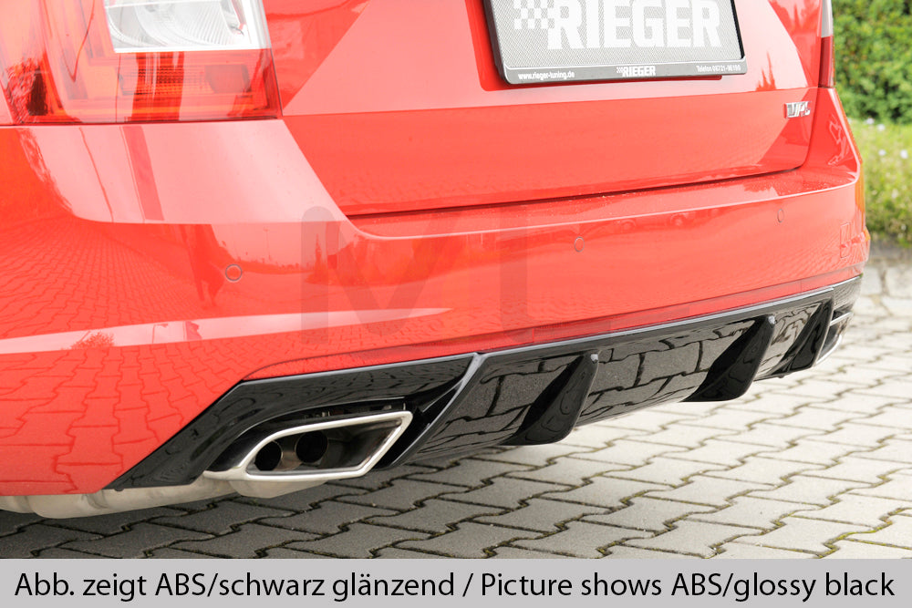 Rieger 00079015 Skoda 5E Octavia RS Rear Diffuser 2 | ML Performance EU Car Parts