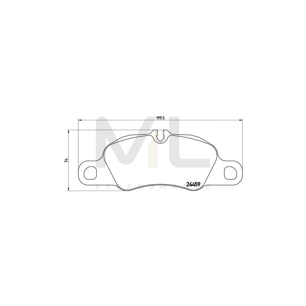 Brembo P 65 019 Brake Pad Set For Porsche 911 Prepared For Wear Indicator | ML Performance Car Parts