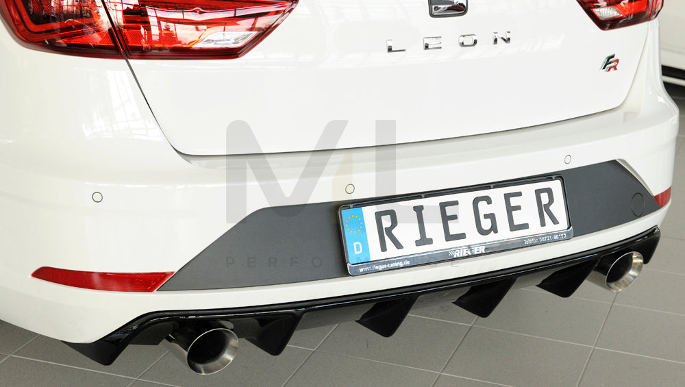 Rieger 00088135 SEAT 5F Leon FR Rear Diffuser 6 | ML Performance EU Car Parts