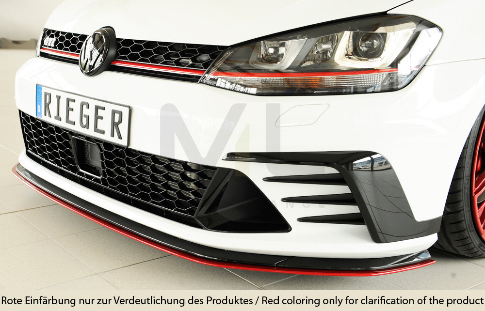 Rieger 00059574 VW Mk7 Golf GTI Clubsport Front Splitter 2 | ML Performance EU Car Parts