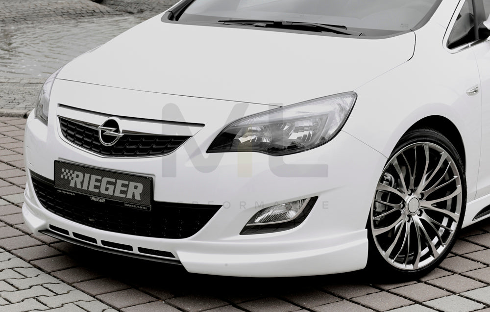 Rieger 00051311 Opel Astra J Front Splitter 3 | ML Performance EU Car Parts