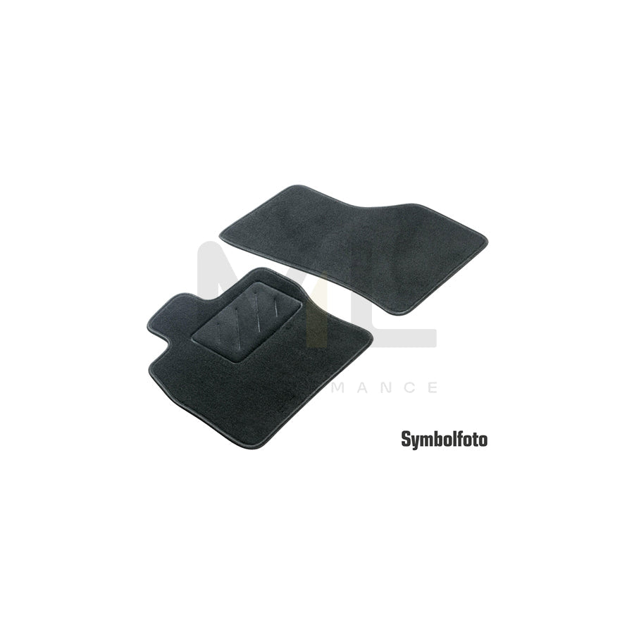 WALSER 80119 Floor mat set for CITROﾃ起 DISPATCH Textile, Front, Quantity: 2, Black | ML Performance Car Parts