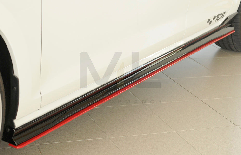 Rieger 00059516 VW Mk7 Golf GTI-TCR Side Skirt Splitter 7 | ML Performance EU Car Parts