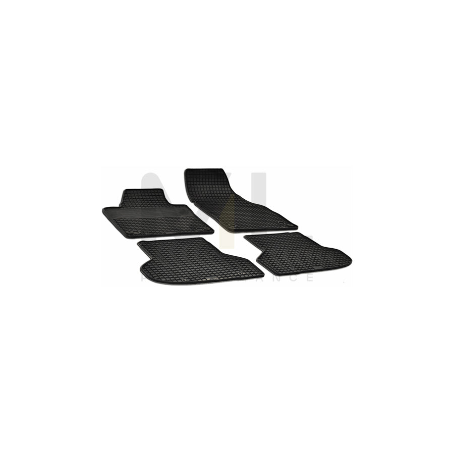 WALSER Tailored 50306 Floor mat set for AUDI A3 Elastomer, Front and Rear, Quantity: 4, Black | ML Performance Car Parts