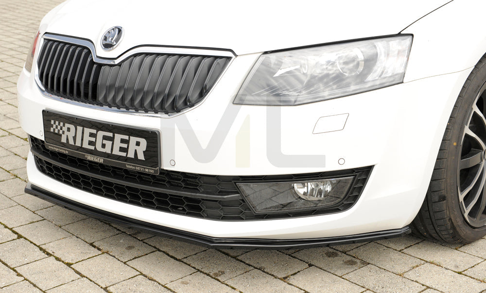 Rieger 00088107 Skoda 5E Octavia Front Splitter 3 | ML Performance EU Car Parts