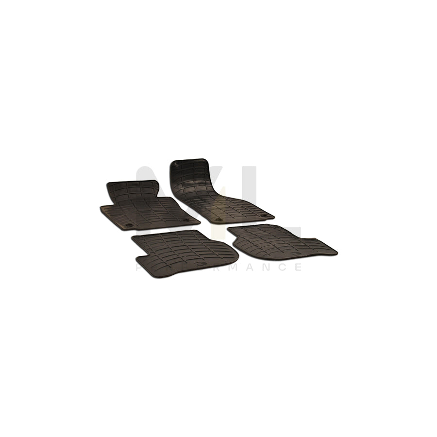 WALSER Tailored 50507 Floor mat set for SKODA OCTAVIA Elastomer, Front and Rear, Quantity: 4, Black | ML Performance Car Parts