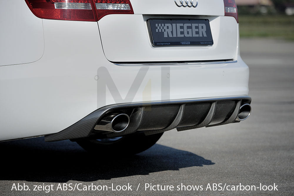 Rieger 00088045 Audi 4F A6 Rear Diffuser 3 | ML Performance EU Car Parts