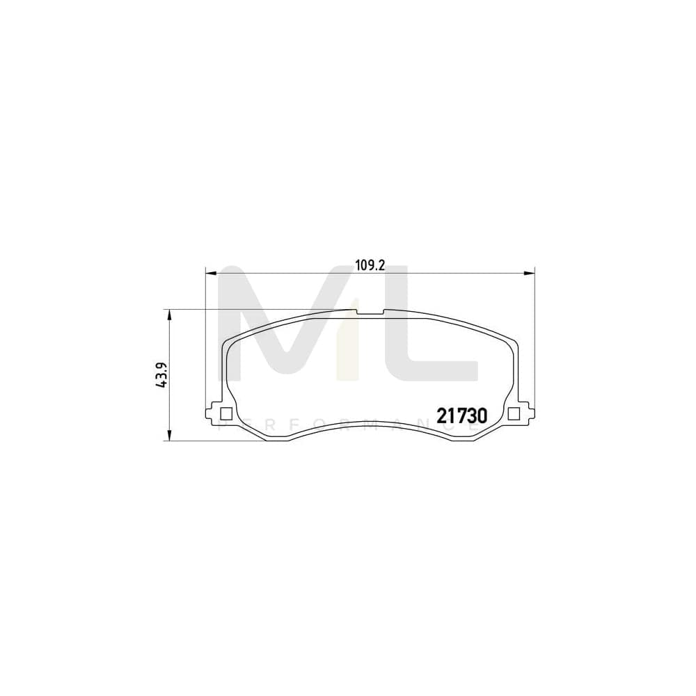 Brembo P 79 004 Brake Pad Set For Suzuki Swift Prepared For Wear Indicator | ML Performance Car Parts