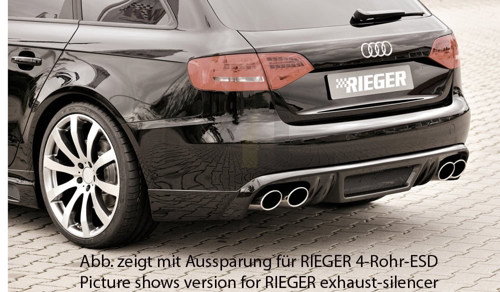 Rieger 00099072 Audi B8 B81 A4 Rear Diffuser 4 | ML Performance EU Car Parts