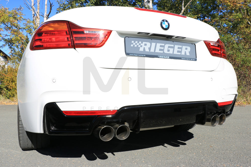 Rieger 00088057 BMW 4 Series F32 F33 F36 Rear Diffuser 5 | ML Performance EU Car Parts