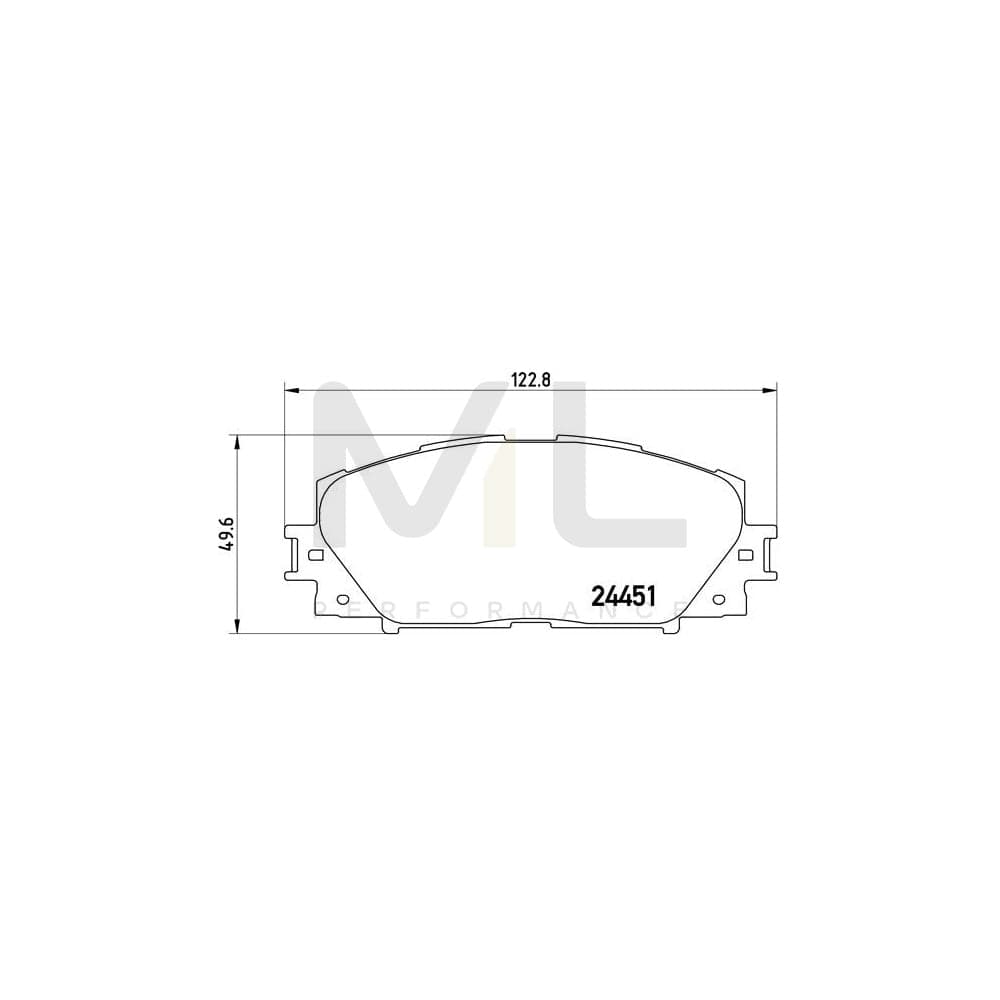 Brembo P 83 141 Brake Pad Set With Acoustic Wear Warning | ML Performance Car Parts