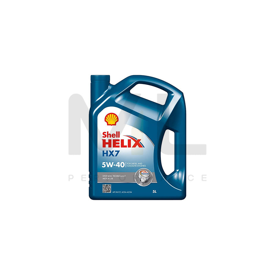 Shell Helix HX7 Engine Oil - 5W-40 - 5Ltr Engine Oil ML Performance UK ML Car Parts