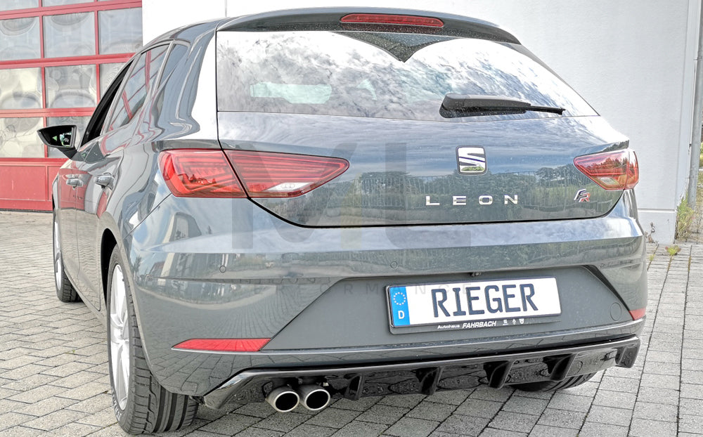 Rieger 00088132 SEAT 5F Leon FR Rear Diffuser 3 | ML Performance EU Car Parts