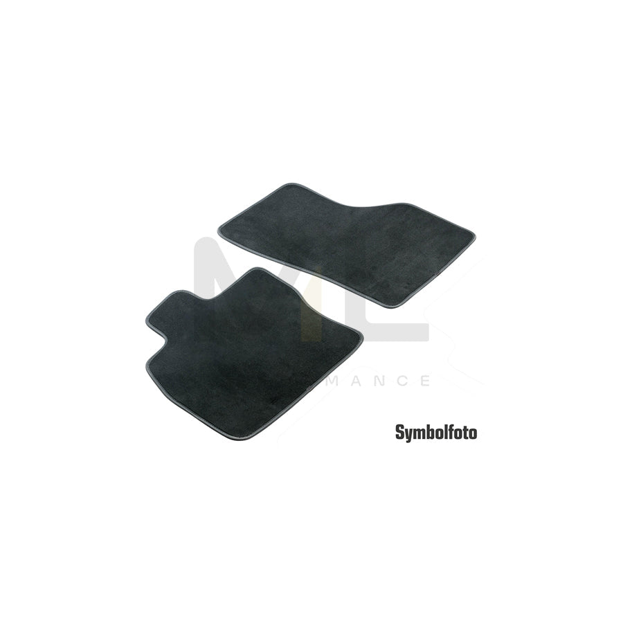 WALSER 80757 Floor mat set for VW TRANSPORTER Textile, Front, Quantity: 2, Black | ML Performance Car Parts